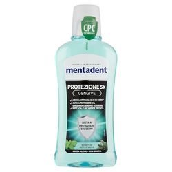 Płyn do płukania ust Mentadent 5x Ochrona dziąseł z CPC przed sporadycznym krwawieniem dziąseł 400 ml