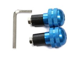 Forbikes 12-0063 Cp.Stabilizzatori Manubrio Zigrinati Alluminio, Blu, 13 mm
