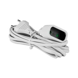 Extensão 2P 6A 2X0,75 Mm² Ho3Vv-H2-F 3M branco