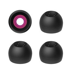 JVC EPFX10 Oortjes met spiraalvormige stippen, set van (4) oordopjes, maten klein tot groot, geschikt voor vele JVC modellen (Klein-Medium)