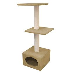 croci München Kattenschraper, 35 x 35 x 103 cm, Beige