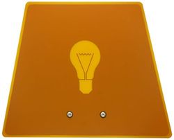 Illuministi I1007.1 Icona L - Lampadario a LED da parete, con 16 LED, 35,5 x 12 x 28 cm