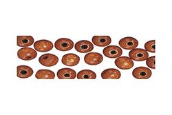 Rayher Perle Legno Fsc 100%, Lucide, 8Mm Ø, Marrone Medio, Busta 82Pz, 1250204