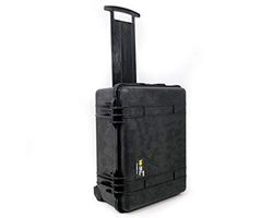 PELI 1560LFC Laptop Travel Case With Detachable Computer Pouch, IP67 Watertight and Dustproof, 75L Capacity, Made in US, With Customisable Foam Insert, Black