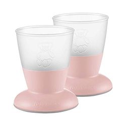 BabyBjörn Copo para bebé, 2 uni, rosa pastel