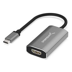 SABRENT USB C naar HDMI Adapter, 8K@60Hz 4K@120Hz UHD HDR Hoge Snelheid, Type C naar HDMI 2.1 Splitter Converter, Thunderbolt 3 voor MacBook, iMac, Galaxy S20 S10 S9 S8, en meer (DA-UCH8)