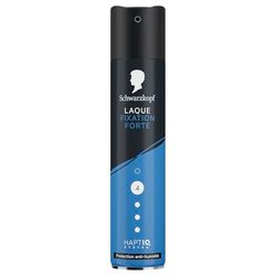SCHWARZKOPF, Laque Fixation Forte, Protection anti-humidité, Technologie Haptiq System, Formule végane, san silicone, Fixation forte, Tenue longue durée, S'élimine au brossage, 250ml