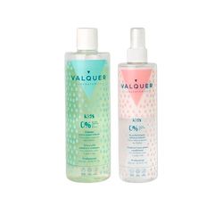 Valquer Barnhårpaket: silikonfritt, sulfatfritt schampo och balsam, för barn. Schampo för barn