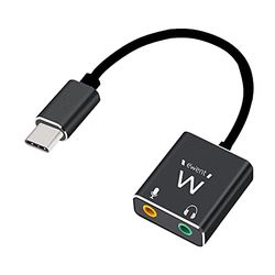 Cavo adattatore - USB tipo C a Jack, permette di collegare cuffie standard, leggero e portatile, ideale per dispositivi mobili