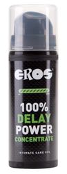 EROS 30 ml Personal Lubricant, 100% Delay Gel for Men, Reliable Performance, Transparent, Ergonomic Design, Made in Germany, Unscented, Water-based, Unisex, All Ages