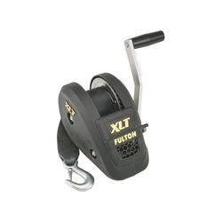 Fulton Verricello 142320, 142320 kg, velocità Singola con Cinghia da 50 m, Copertura Nera, Confezione da 1