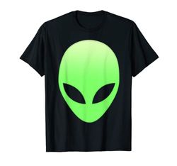 Alien Head T Shirt Cool spazio verde alieni ufo vita regalo tee Maglietta