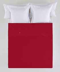 Sábana Sabana Encimera Color Burdeos - Cama de 105 50% Algodón / 50% Polyester - 144 hilos, Gramage: 115