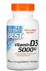 Vitamina D3 5000 UI - Suplemento Esencial para la Salud Ósea, 720 Cápsulas Blandas