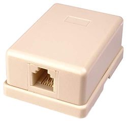 PremiumCord Telephone Socket on the Wall 1xRJ11 Self-Adhesive TRZ4