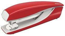 Leitz Agrafeuse de Bureau, Capacité 40 Feuilles, Rouge, Boîtier Métallique Ergonomique, Agrafes Incluses, Gamme NeXXt, 55040025