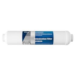 iSpring FD15 DI Filtro de Desionización para Acuario 10" x 2.5", Cartucho de Filtro de Agua de Repuesto para Filtro de Osmosis Inversa en Línea de 10 Pulgadas