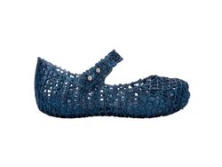 melissa Mini BB-papier, platte sandalen voor meisjes, blauw, 21 EU, Blauw, 21 EU