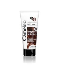 Cameleo - Après-shampoing à effet brun - Traitement nourrissant et fortifiant à l'extrait de noix pour cheveux naturels et teints - Couleur et brillance brunes profondes - 200 ml