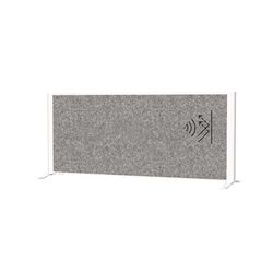 MAUL MAULconnecto - Separador acústico de Mesa (120 x 50 cm, para Escritorio, aparador, Separador de Habitaciones con pies, Fieltro acústico (4000 g/m²) como protección Visual y Aislamiento acústico
