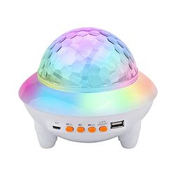 GRIFEMA GD1002-2, Proiettore Lampada Bambini, Stelle, Luce Notturna Proiettore 360° con Musicale Altoparlante Bluetooth Proiettore Stelle Bambini e Telecomando e Interfaccia USB per Natale Regalo