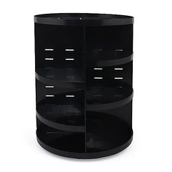 Cirkelvormige make-up-organizer, zwart
