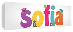 Little Helper SOFIA3084-15DE canvasdruk gepersonaliseerd met meisjesnaam, Sofia, 30 x 84 x 4 cm, groot