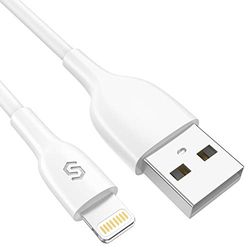Syncwire iPhone iPhone laddningskabel - [MFI certifierad] Lightning-kabel för iPhone 11 Pro Max/11 Pro/11/XS Max/XS/XR/X/8/8 Plus/7/7 Plus/6S/6S Plus/6/6 Plus/SE/5S/5C/5, iPad etc - vit 1 m