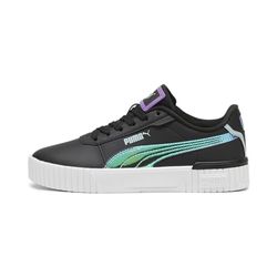 PUMA Baby Girl Carina 2.0 Deep Dive Jr Zapatillas, Puma Black Ultraviolet Turquoise Surf, 36 EU