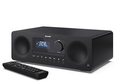 SHARP XL-B720D(BK) Tokyo All in One Soundsystem con Radio Dab, Dab+, FM, Bluetooth, CD-MP3, reproducción USB, Conexión de Auriculares, y 60W, Color Negro