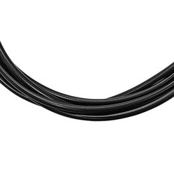 cyclingcolors Obudowa na kabel hamulcowy hamulec teflonowy czarny długość 1 m Ø 5 mm zewnętrzna osłona rower MTB Fixie Singlespeed rower wyścigowy motorower motocykl motorower
