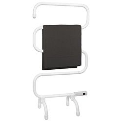 Status Radiator Towel Rail, 5 Bars Electric Heated Towel Rail, White, Free Standing, WHTR-100W1PKB