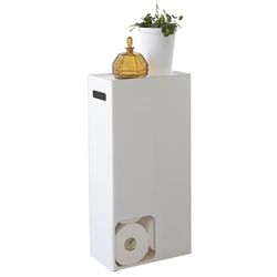 YAMAZAKI Torre Porta Carta igienica, Lega di Acciaio, Bianco, Taglia Unica