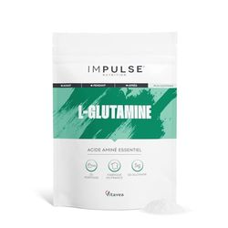 L-Glutamine Kyowa® - 100% Pure & Végétale - L-Glutamine en poudre - Complément alimentaire Récupération Musculaire & Sport - Sans Goût - 150g - Fabriqué en France - IMPULSE NUTRITION