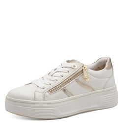 Tamaris Femme Comfort Damen Sneaker Low Basket, Offwhite Comb, 39 EU
