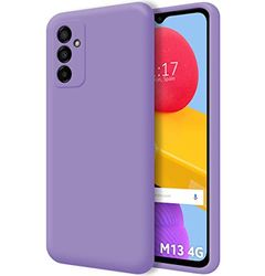 Ultra mjukt flytande silikonfodral för Samsung Galaxy M13 4G lila färg