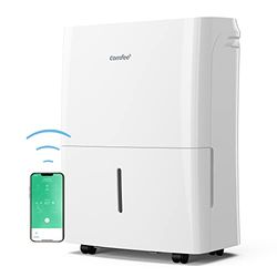 COMFEE Déshumidificateur Connecté 16L-jour, 4 Modes, Deshumidificateur d air electrique, Mode intelligent, Réservoir 3L, Pour pièce de 58-73㎡, MDDF-16DEN7 WF, Chambre, Garage, Fonctionne avec Alexa