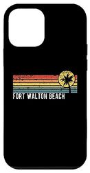 Fort Walton Beach FL Retro Sunset design in stile invecchiato Custodia per iPhone 12 mini