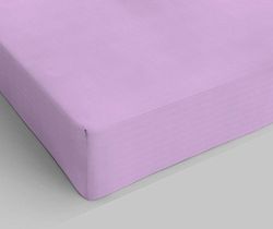 MB Home Italy B-ST-MX-2P-04 Max Color Drap-Housse pour lit Double Lilas