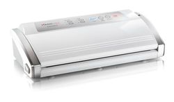 Magic Vac, Dinamika, Machine Sous Vide Alimentaire Multifonction Professionnelle, pour Sachets Sous Vide, Contenants et Marinades, avec Kit Sous Vide Alimentaire, Brevetée, Argent Blanc