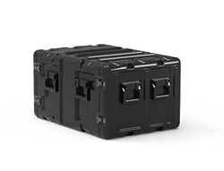 PELI Hardigg BlackBox 9U Rack Mount, 19" bärbar behållare för känslig elektronisk utrustning, hyllhöjd: 9U, hylllängd: 610 mm, tillverkad i USA, färg: Svart