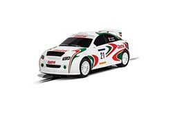 Scalextric C4302 Castrol Rally Slot Racerbil, grön/röd/vit, skala 1:32