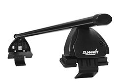Summit SUP-082 Lot de 2 Barres de Toit Galeries de Toit verrouillables en Acier Noir