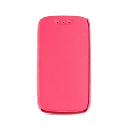 Swiss Charger SCP41136R beschermhoes voor Wiko Ozzy, kunstleer, roze