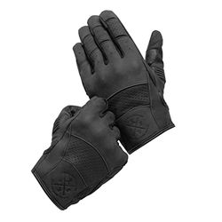 BROGER California motorcykelhandskar män | läder | ankelskydd | flexibla element | perforerade fingrar | pekskärmsvänliga kuddar