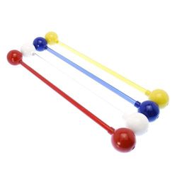 Mister Babache Baton du Diable Atomium Blanc/Rouge, Diavolo Unisex-Adulto, Bianco/Rosso, 675 mm