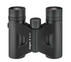 Eschenbach Optik Magno X Binóculos pequenos (8 x 21 mm, 95 x 105 x 35 mm), preto