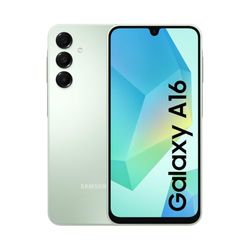 Samsung Galaxy A16 4G LTE, Teléfono Móvil Android, Pantalla 6,7" Super AMOLED, Múltiples Cámaras, Almacenamiento 256GB, Verde Claro (Versión Española), Garantía del Fabricante 3 Años + 1 Año Extra