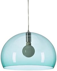 Kartell FL/Y Lampada a Sospensione E27, 15 W, Verde Salvia, Diametro 52cm