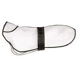 Trixie Giacca Impermeabile per Cani Tarbes, S: 34 cm, Bordi Trasparenti/Neri - 3001